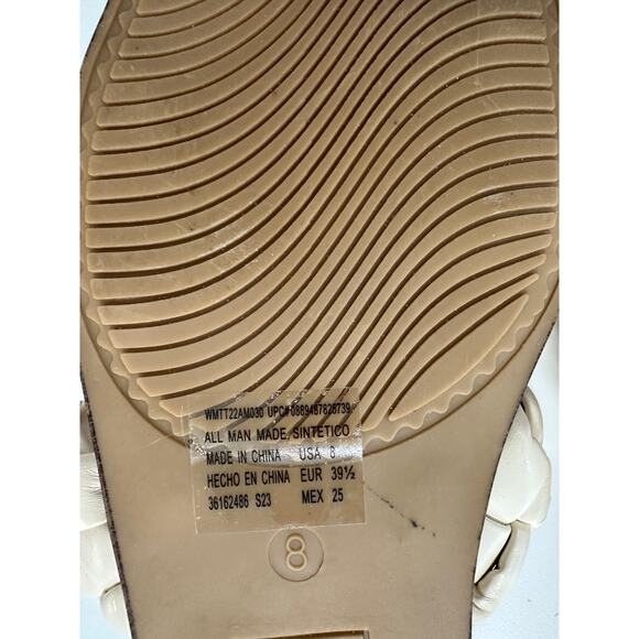 Time and Tru Memory Foam Sandals Size 8 Braided Twist - Picture 7 of 8